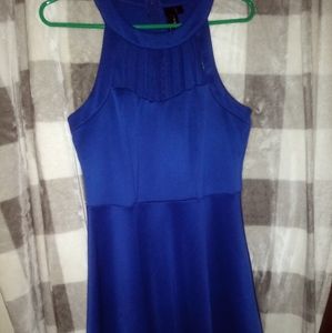Blue dress sleeveless